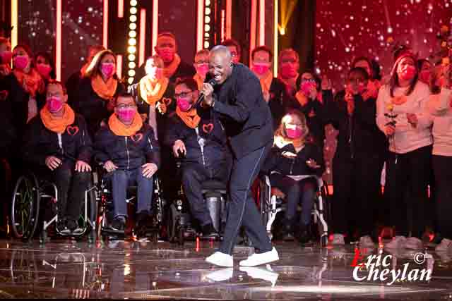 Soprano, Téléthon,Télévision France 2 (Paris), 4 décembre 2021, © Eric Cheylan / https://lovinglive.fr