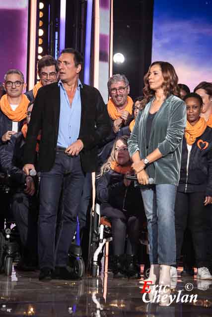 Dany Brillant, Chimène Badi, Téléthon, Télévision France 2 (Paris), 4 décembre 2021, © Eric Cheylan / https://lovinglive.fr