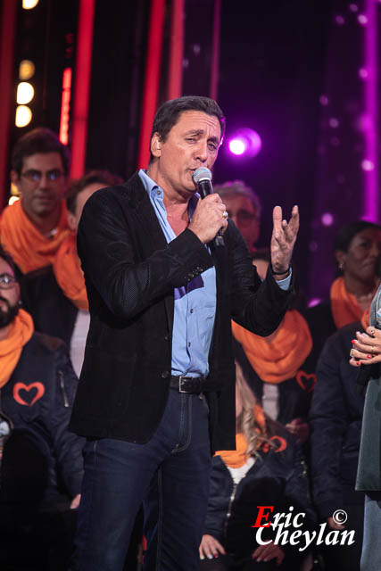 Dany Brillant, Chimène Badi, Téléthon, Télévision France 2 (Paris), 4 décembre 2021, © Eric Cheylan / https://lovinglive.fr