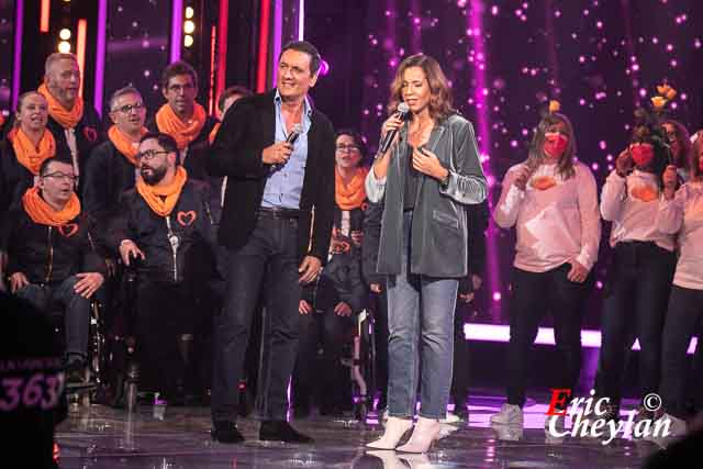 Dany Brillant, Chimène Badi, Téléthon, Télévision France 2 (Paris), 4 décembre 2021, © Eric Cheylan / https://lovinglive.fr