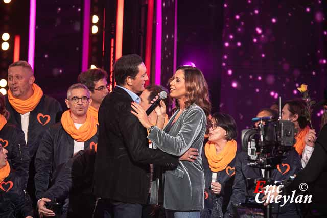 Dany Brillant, Chimène Badi, Téléthon, Télévision France 2 (Paris), 4 décembre 2021, © Eric Cheylan / https://lovinglive.fr