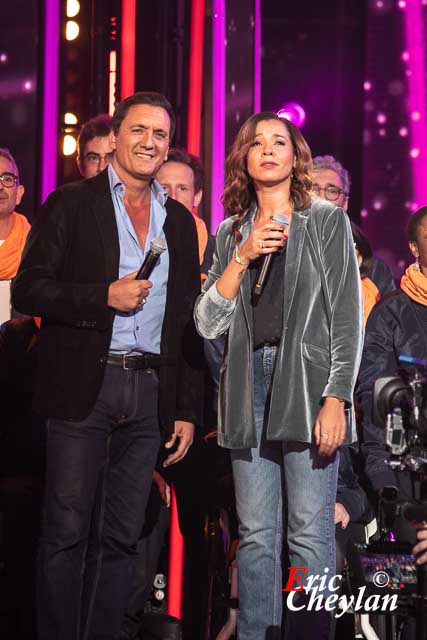 Dany Brillant, Chimène Badi, Téléthon, Télévision France 2 (Paris), 4 décembre 2021, © Eric Cheylan / https://lovinglive.fr