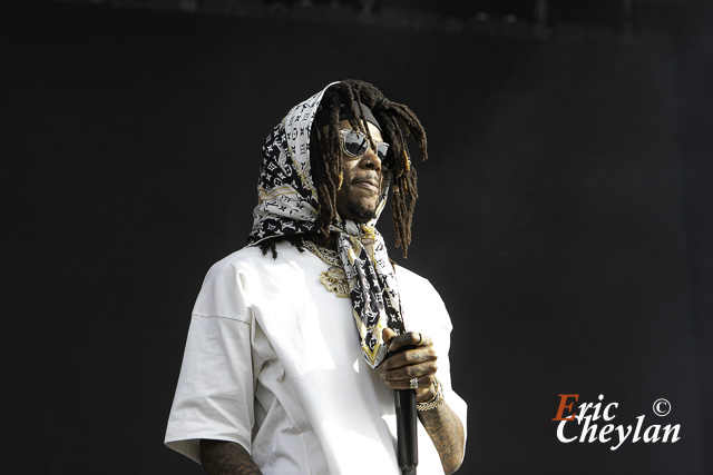 J.I.D, Festival Lollapalooza, Hippodrome Paris Longchamp (Paris), 22 Juillet 2023, © Eric Cheylan / https://lovinglive.fr