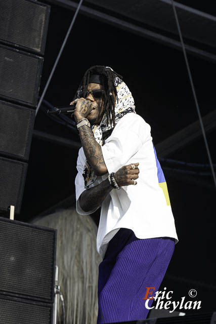 J.I.D, Festival Lollapalooza, Hippodrome Paris Longchamp (Paris), 22 Juillet 2023, © Eric Cheylan / https://lovinglive.fr