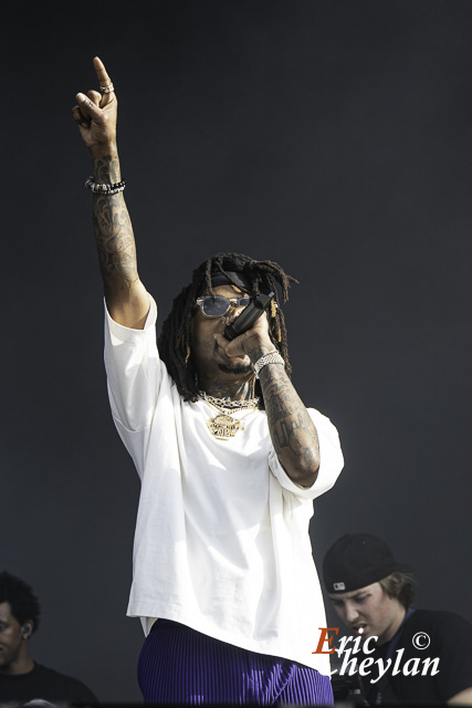 J.I.D, Festival Lollapalooza, Hippodrome Paris Longchamp (Paris), 22 Juillet 2023, © Eric Cheylan / https://lovinglive.fr