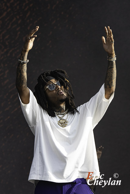 J.I.D, Festival Lollapalooza, Hippodrome Paris Longchamp (Paris), 22 Juillet 2023, © Eric Cheylan / https://lovinglive.fr