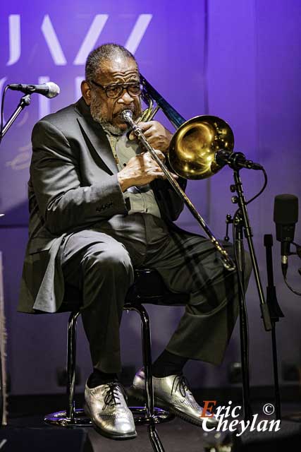 Fred Wesley, Jazz Club Etoile (Paris), 9 novembre 2023, © Eric Cheylan / https://lovinglive.fr