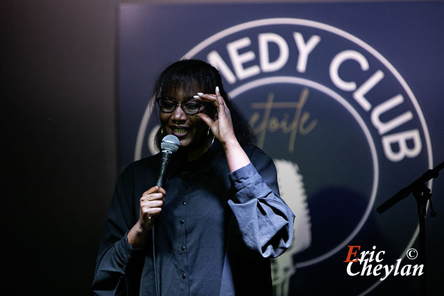 Rokhaya Diallo, Comedy Club Etoile (Paris), 24 janvier 2024, © Eric Cheylan / https://lovinglive.fr