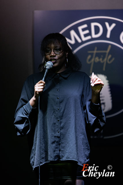 Rokhaya Diallo, Comedy Club Etoile (Paris), 24 janvier 2024, © Eric Cheylan / https://lovinglive.fr