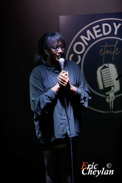 Rokhaya Diallo, Comedy Club Etoile (Paris), 24 janvier 2024, © Eric Cheylan / https://lovinglive.fr