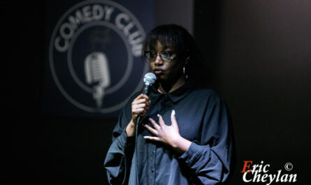 Rokhaya Diallo, Comedy Club Etoile (Paris), 24 janvier 2024, © Eric Cheylan / https://lovinglive.fr