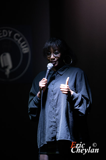 Rokhaya Diallo, Comedy Club Etoile (Paris), 24 janvier 2024, © Eric Cheylan / https://lovinglive.fr