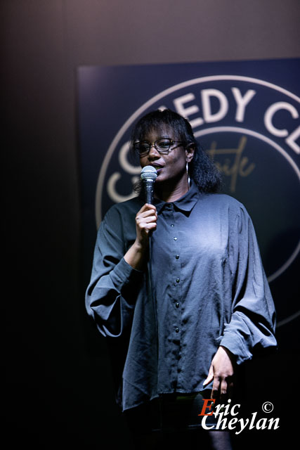 Rokhaya Diallo, Comedy Club Etoile (Paris), 24 janvier 2024, © Eric Cheylan / https://lovinglive.fr