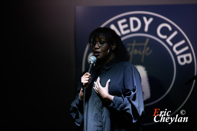 Rokhaya Diallo, Comedy Club Etoile (Paris), 24 janvier 2024, © Eric Cheylan / https://lovinglive.fr