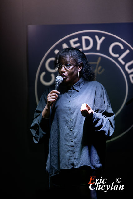 Rokhaya Diallo, Comedy Club Etoile (Paris), 24 janvier 2024, © Eric Cheylan / https://lovinglive.fr