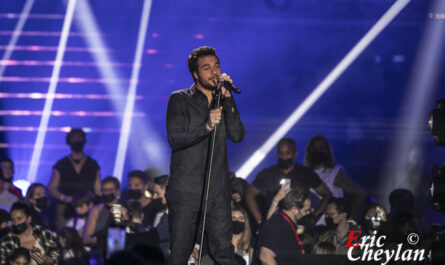 Amir, RFM Music Show, 40ème anniversaire de la radio RFM, Palais des Sports Marcel Cerdan (Levallois), 26 juin 2021, © Eric Cheylan / volubilis.net