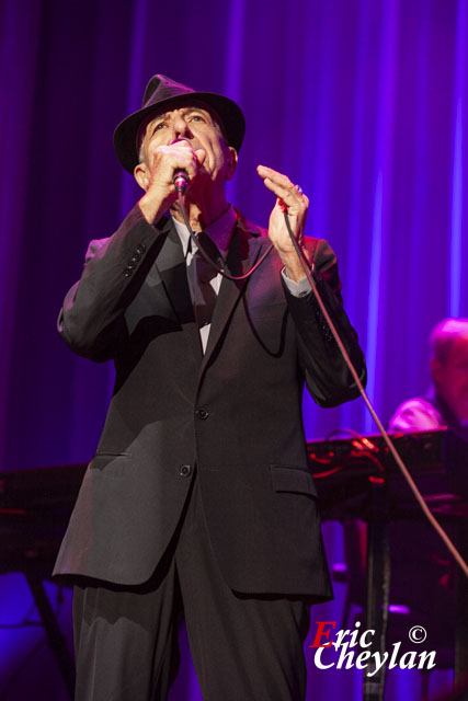 Leonard Cohen, Olympia (Paris), 30 septembre 2012, © Eric Cheylan / https://lovinglive.fr