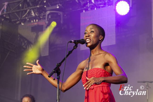 Rokia Traoré, FNAC Live, Place de l'Hôtel de Ville (Paris), 20 juillet 2013, © Eric Cheylan / https://lovinglive.fr